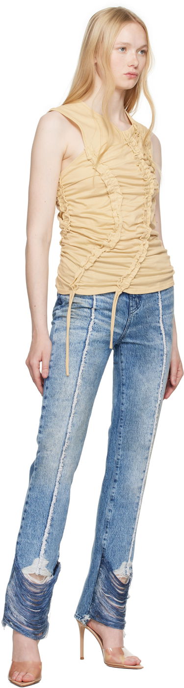 Džínsy Diesel Diesel D-Ginna-FSG Straight Leg Jeans Modrá | A17934 0CMBM, 3
