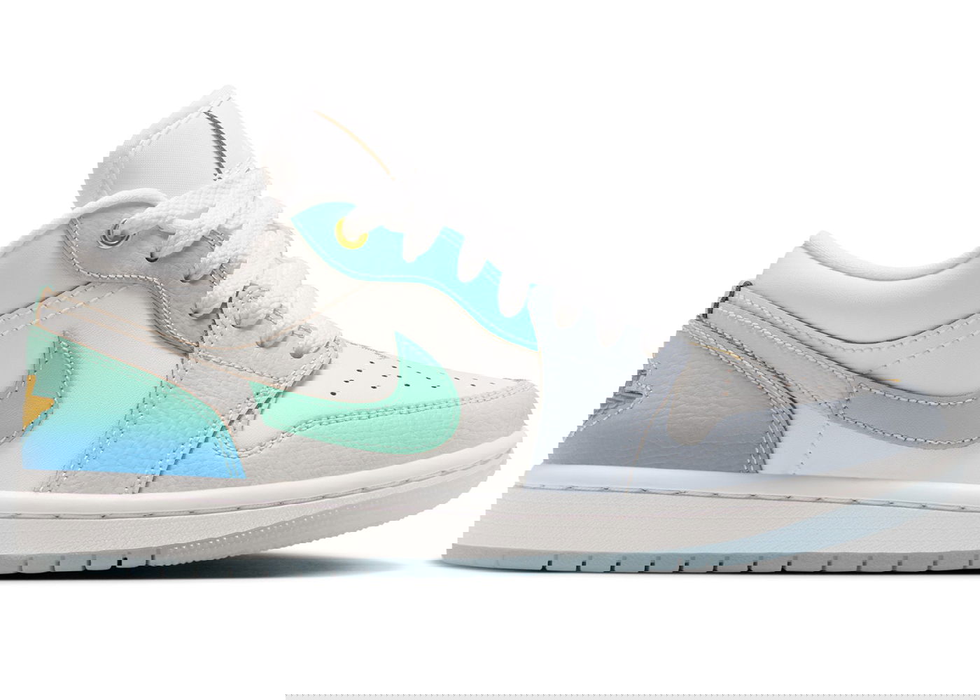 Tenisky a topánky Jordan 1 Low SE Emerald Rise "White/Blue/Gold" W Rôznofarebný | FN8899-131, 0