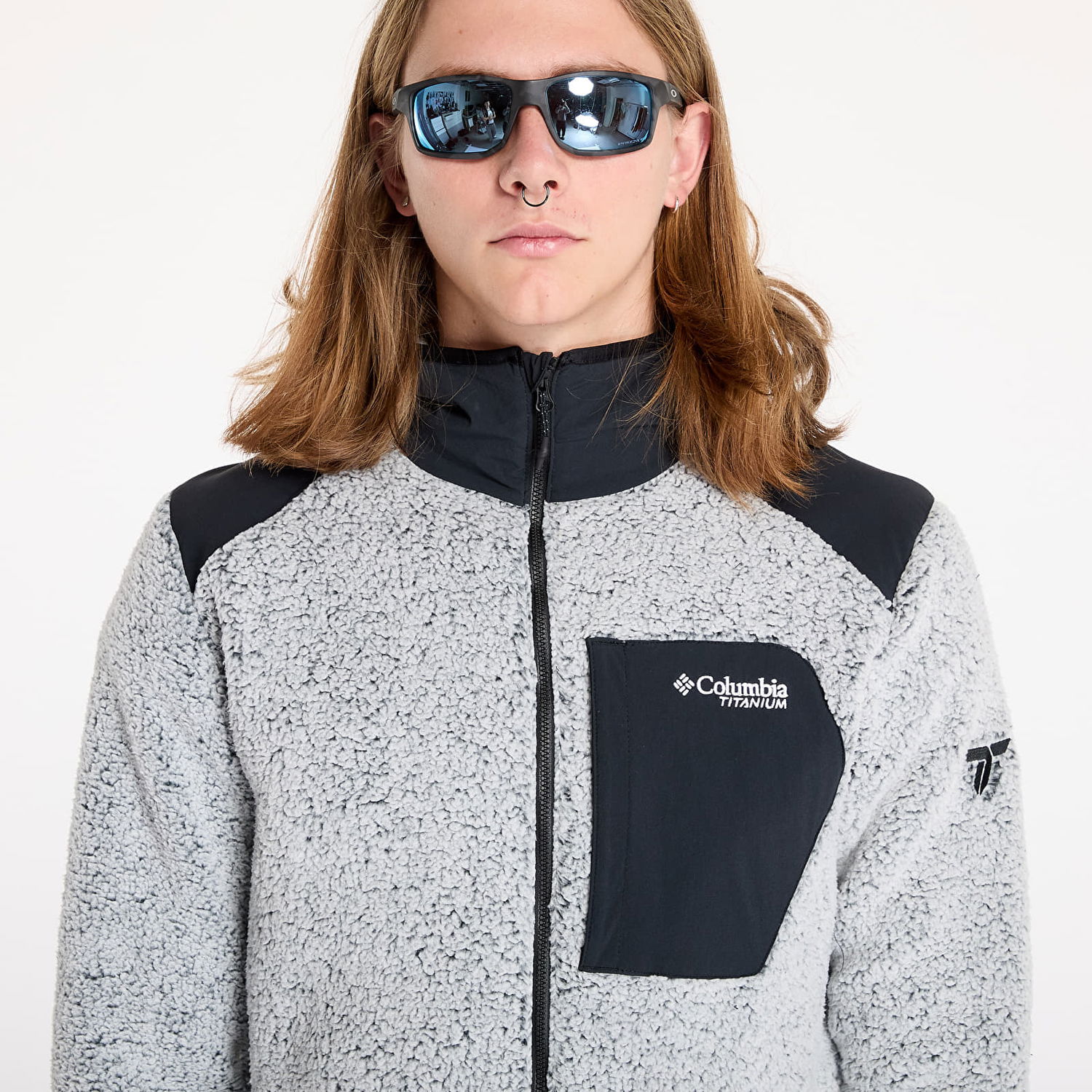Mikina Columbia Arctic Crest™ Sherpa Full Zip White/ Black S Šedá | 2096475100, 1