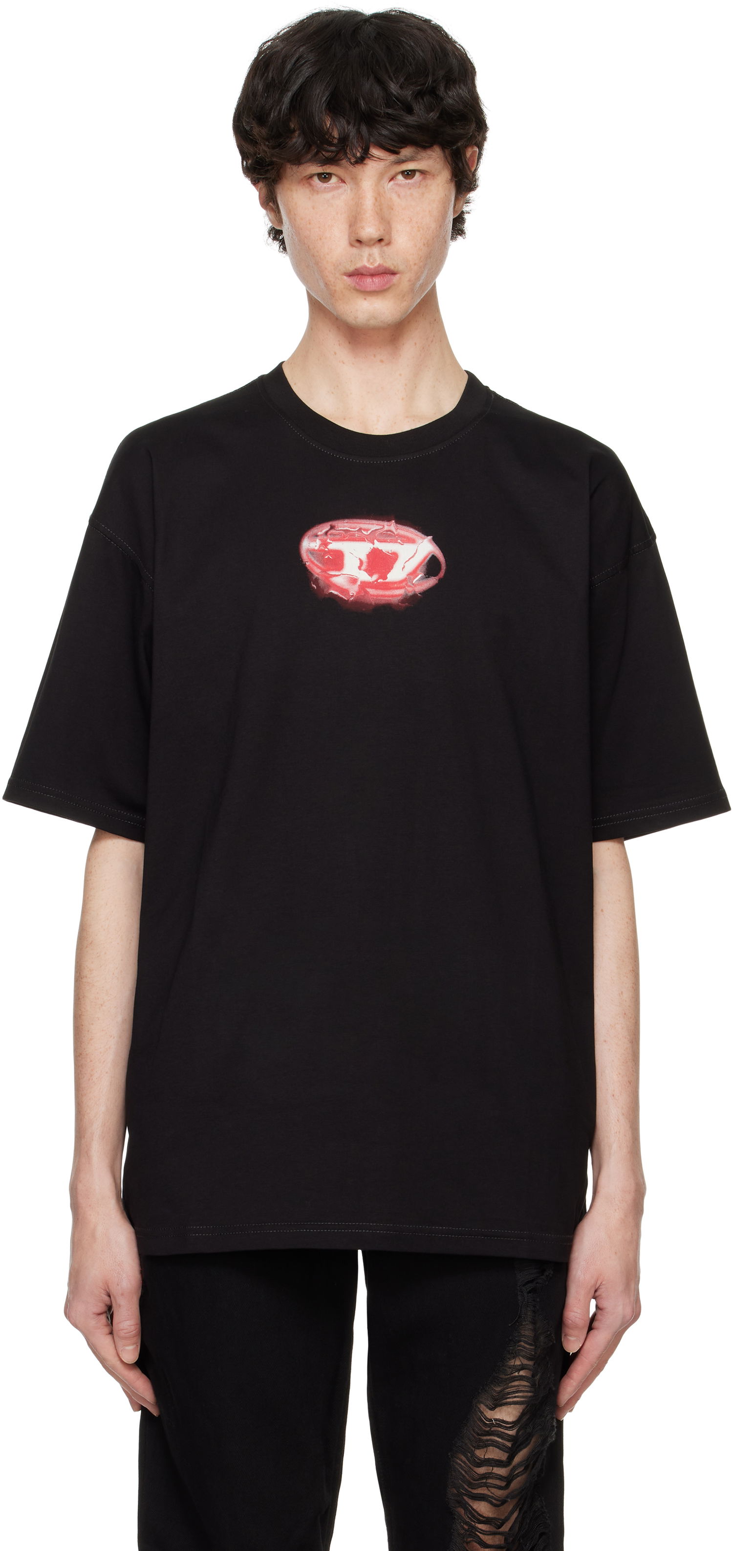 Tričko Diesel Graphic T-Shirt Čierna | A15030-0GRAI-9XX, 0