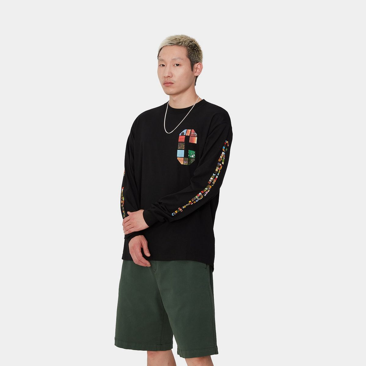 Tričko Carhartt WIP Machine 89 Graphic Long Sleeve T-Shirt Čierna | I033674_9, 0