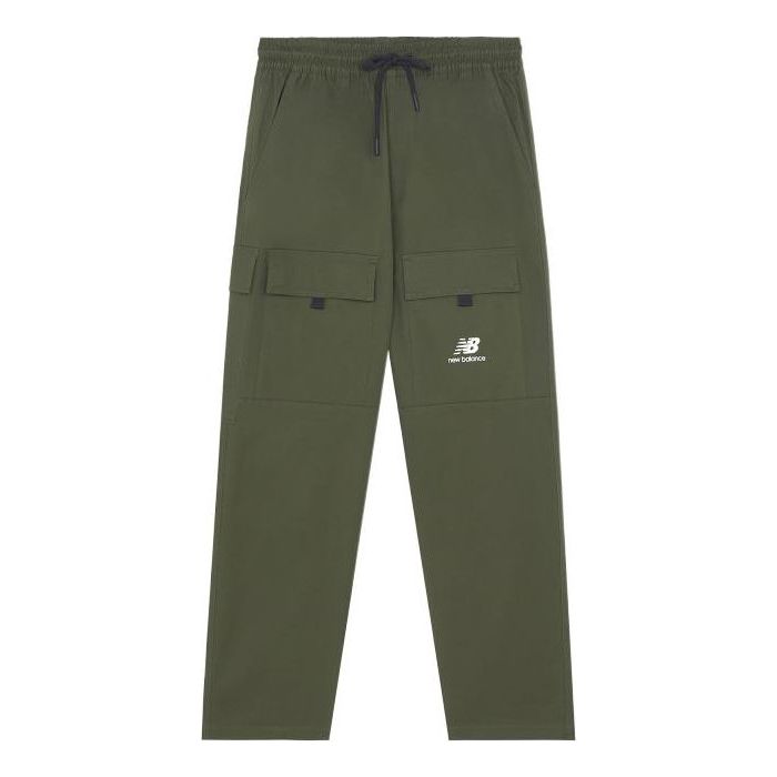 Cargo nohavice New Balance Casual Cargo Pants Zelené | AMP13396-ECL, 0