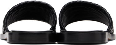 Tenisky a topánky Bottega Veneta Bottega Veneta Elio Woven Leather Slides Čierna | 838348V2ED01000, 1