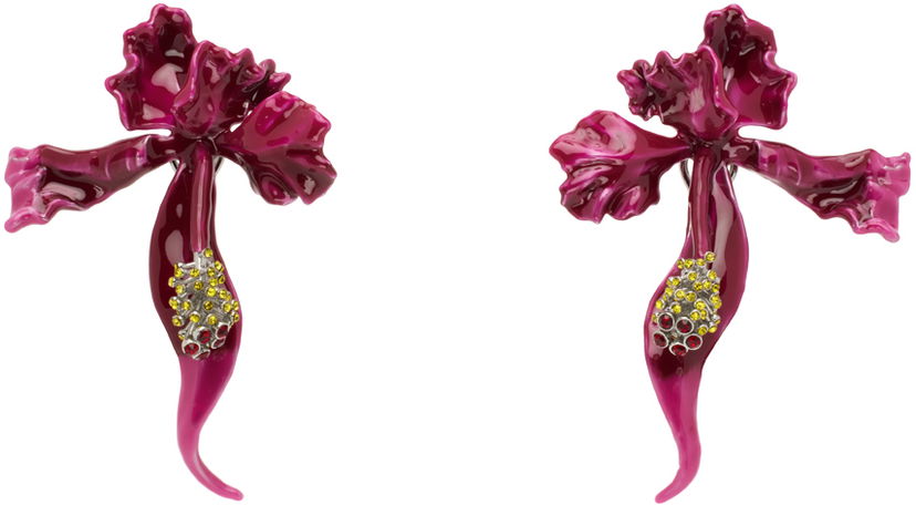 Náušnice Marc Jacobs Marc Jacobs 'The Future Floral' Earrings Fialová | 2S4JER001J07