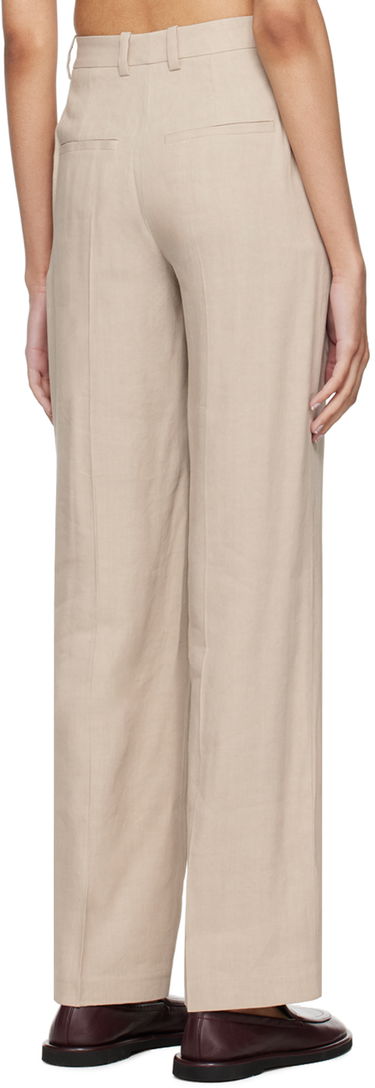 Nohavice Anine Bing Kline Straight Leg Trousers Béžová | A-03-3344-SDA26, 2