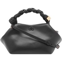 Kabelka GANNI Braided Handle Leather Shoulder Bag Čierna | A5241-099, 1