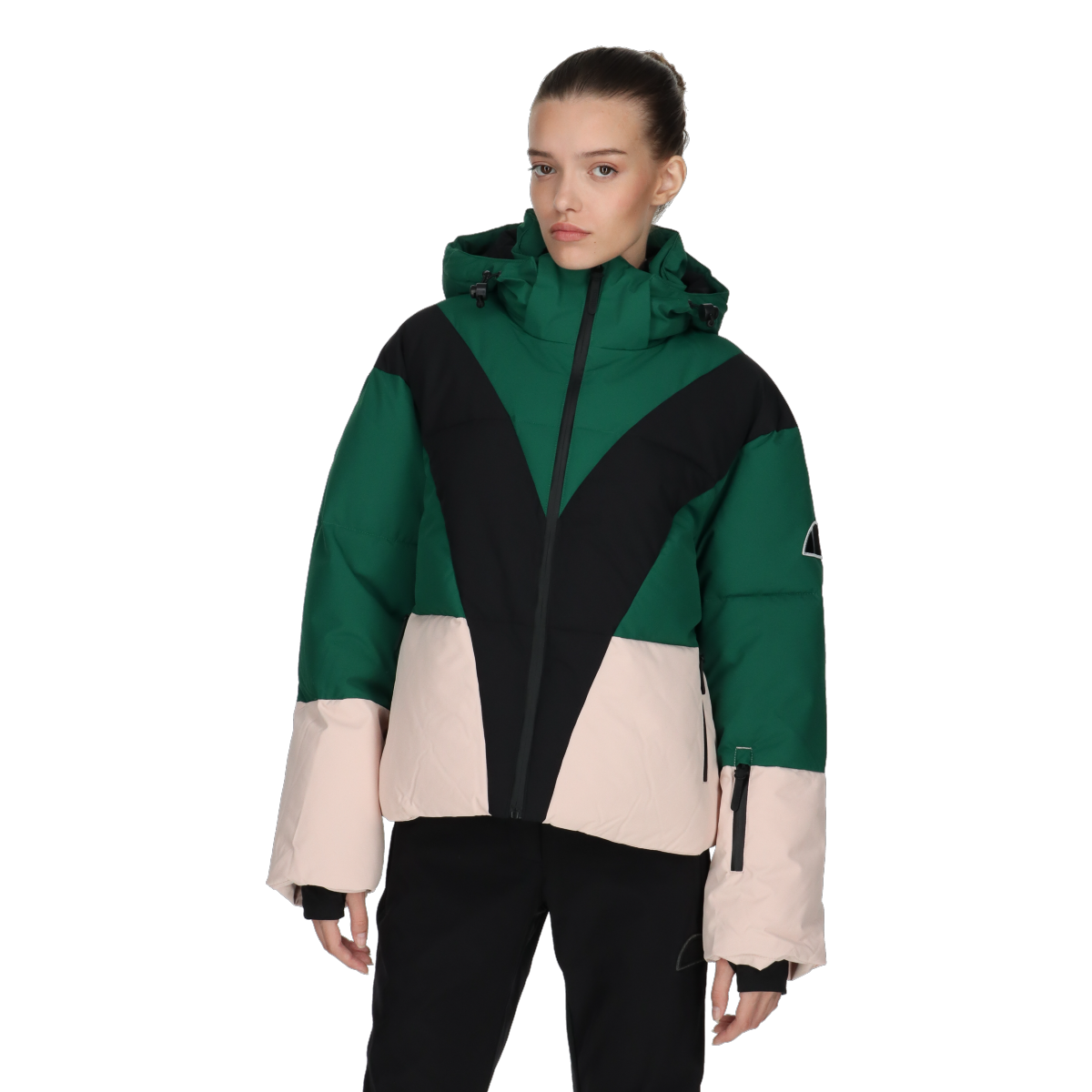 Prešívaná bunda Ellesse VICTORIA Color Block Puffer Jacket with Hood Rôznofarebný | ELA233F513-6U, 0