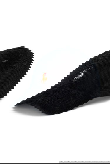 Šiltovka Polo by Ralph Lauren Polo Corduroy Baseball Cap with Embroidered Logo Čierna | 710847175, 0