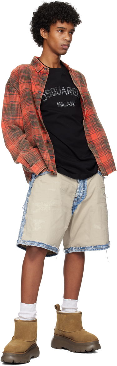 Šortky DSQUARED2 Dsquared2 Super Ripped Mixed Boxer Denim Shorts Modrá | S74MU0878_S30309, 3
