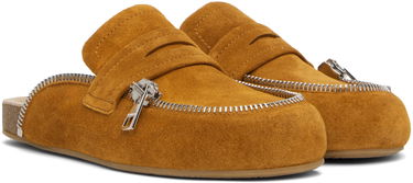 Tenisky a topánky JW Anderson Biker Suede Slip-On Loafers Hnedá | LF0071-LA0240, 3