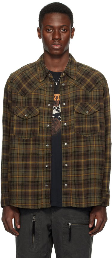 Košeľa ISABEL MARANT Isabel Marant Panema Plaid Shirt Zelené | 25PCH0225HA-C1I03H, 0