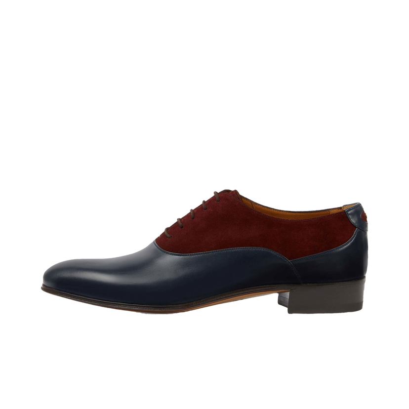 Tenisky a topánky Gucci Double G Panelled Lace-up Shoes Brown Blue Čierna | 719741 06F50 4052