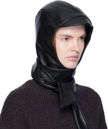 Klobúk Jean Paul Gaultier Jean Paul Gaultier Leather Hood Čierna | 25/03-U-AC024-L030-00, 3