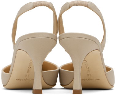 Doplnky Manolo Blahnik Manolo Blahnik Carolyne 70 Slingback Heeled Sandals Béžová | 225-1891, 1
