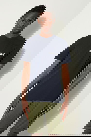 Tričko Kangol Heritage Basic T-Shirt With Print Modrá | KLHB003, 3