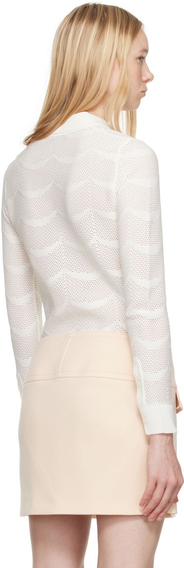 Sveter Tom Ford TOM FORD Knitted Polo Shirt Biela | CAK373-YAX844, 2