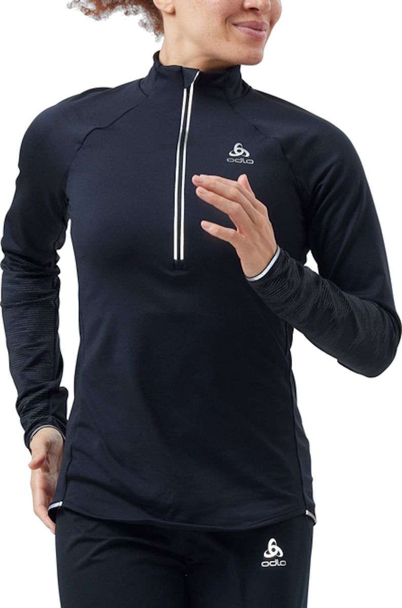 Mikina Odlo Lightweight Half-Zip Running Shirt Čierna | 323321-15000, 0