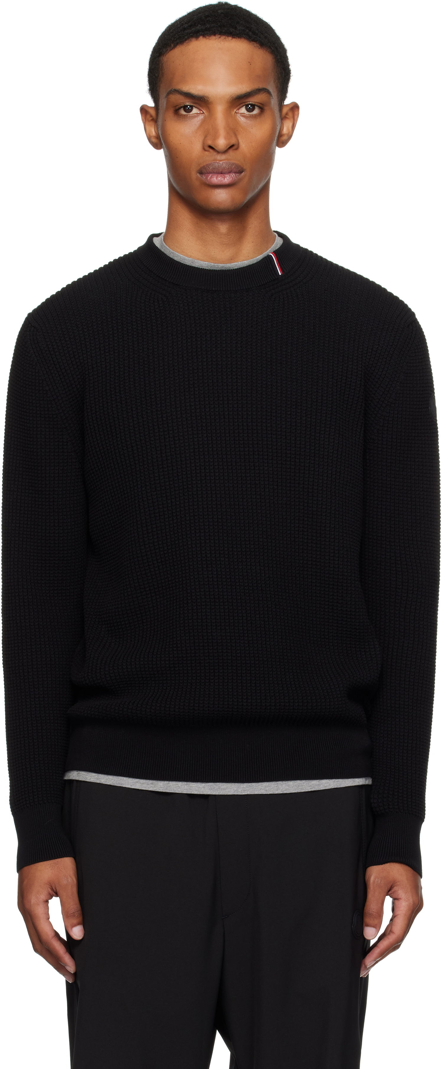 Sveter Moncler Moncler Crew Neck Sweater Čierna | K20919C00011M1367, 0