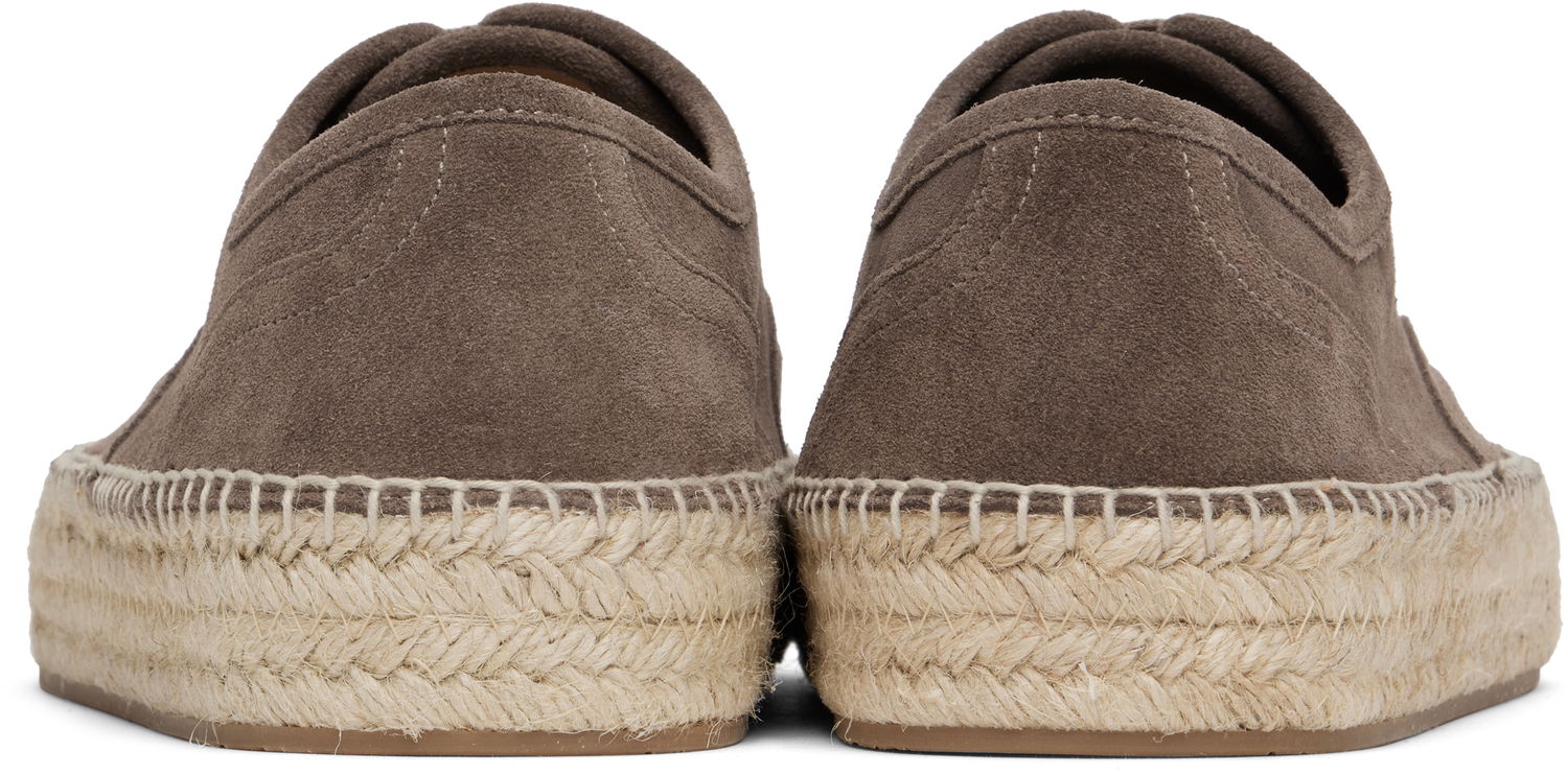 Oblečenie JW Anderson JW Anderson Lace-Front Platform Espadrilles Šedá | SE0031-LA0240, 1