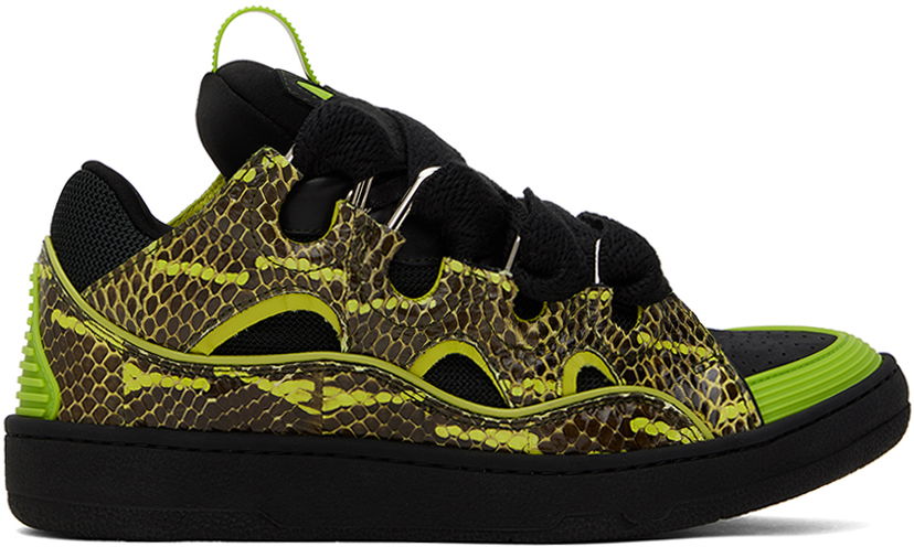 Tenisky a topánky LANVIN Green & Black Curb Sneakers Zelené | FM-SKRK11-MAGR-P24