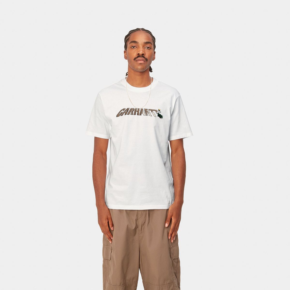 Tričko Carhartt WIP Dandelion Script T-Shirt Biela | I032394_02_XX, 1