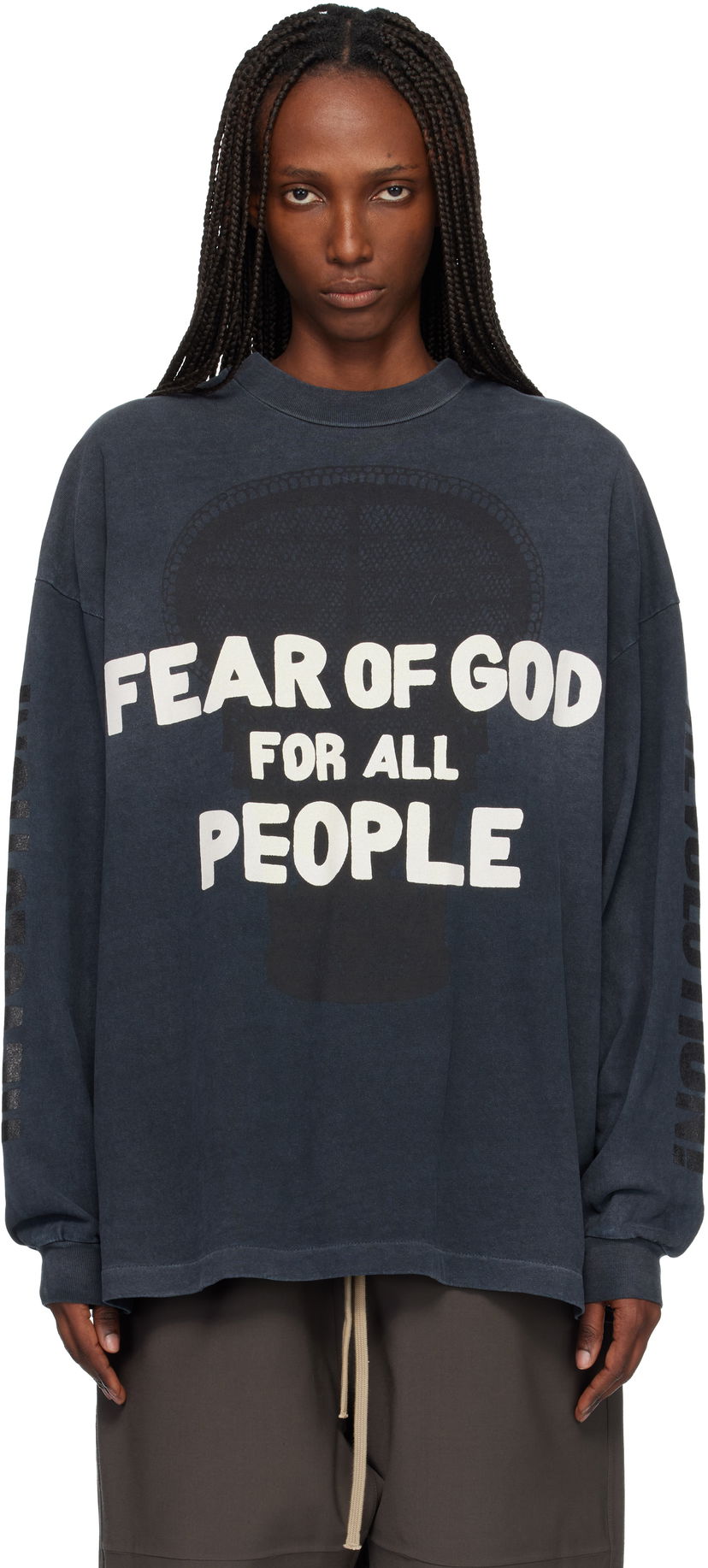 Tričko Fear of God Fear of God Relaxed Long Sleeve 'Future' T-shirt Šedá | FG25FW10-10403HWJUS