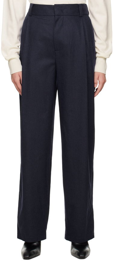 Nohavice We11done Wide-Leg Trousers Navy | WD-PT3-22-246-W-NV, 0