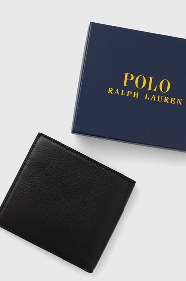 Peňaženka Polo by Ralph Lauren Polo Ralph Lauren Leather Wallet Čierna | 405913723, 4