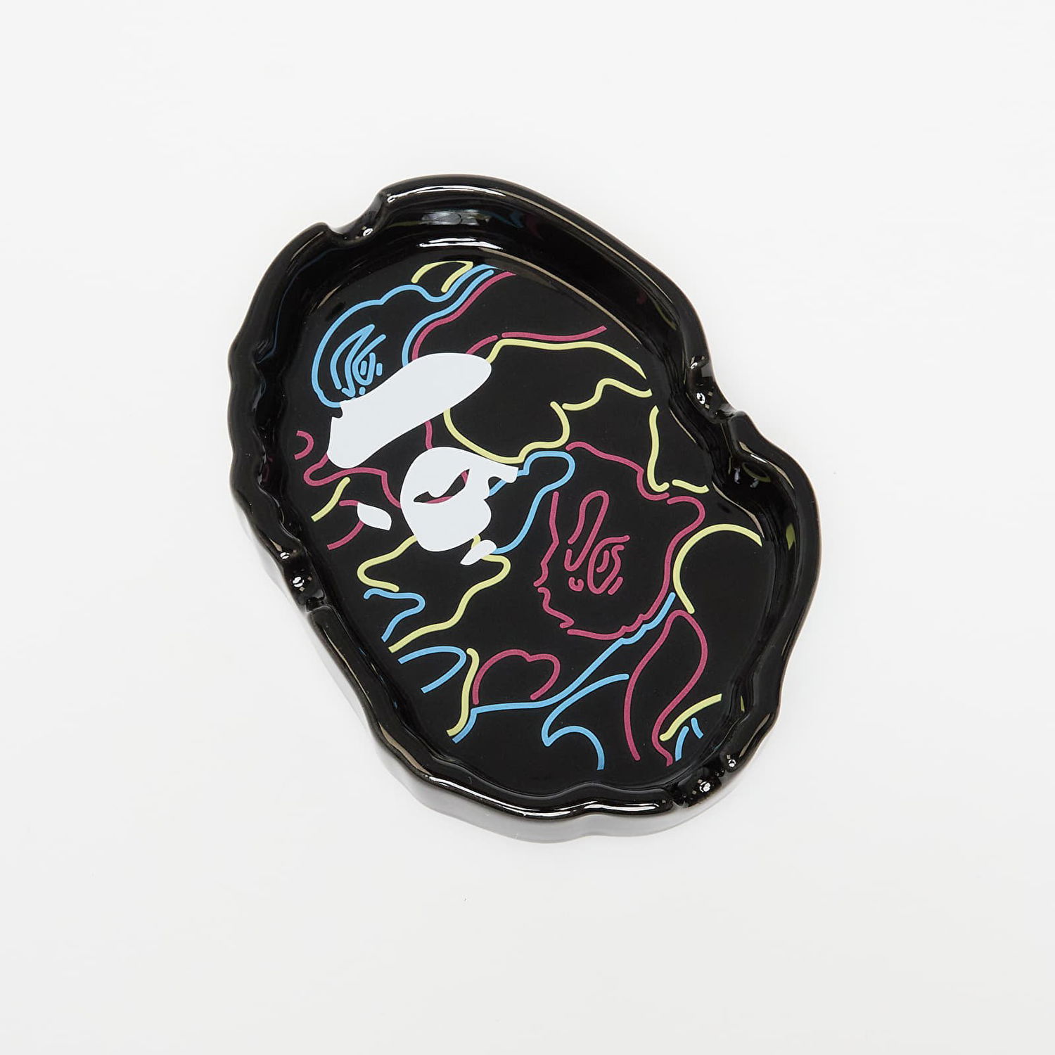 Home decor BAPE Bathing Ape Neon Camo Ape Head Ashtray Čierna | 001GDL301017MBLK, 0