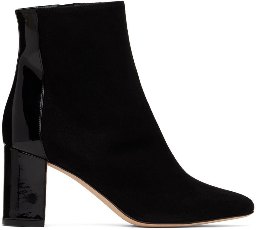 Manolo Blahnik Rosie Suede Block Heel Boots