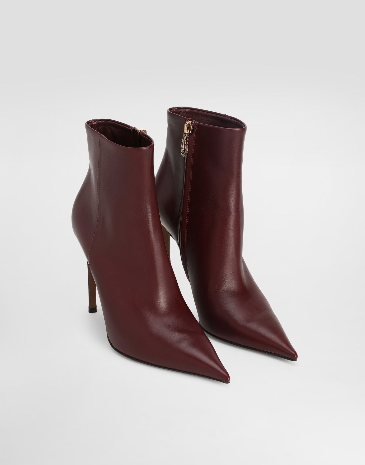 Doplnky Dolce & Gabbana Dolce & Gabbana Devotion Calfskin Ankle Boots Vínová | CT1084AP41280342, 1