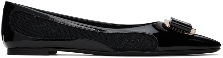 Oblečenie FERRAGAMO Ferragamo Black Zea Mesh Ballerina Flats Čierna | 01H644 - 768786, 0