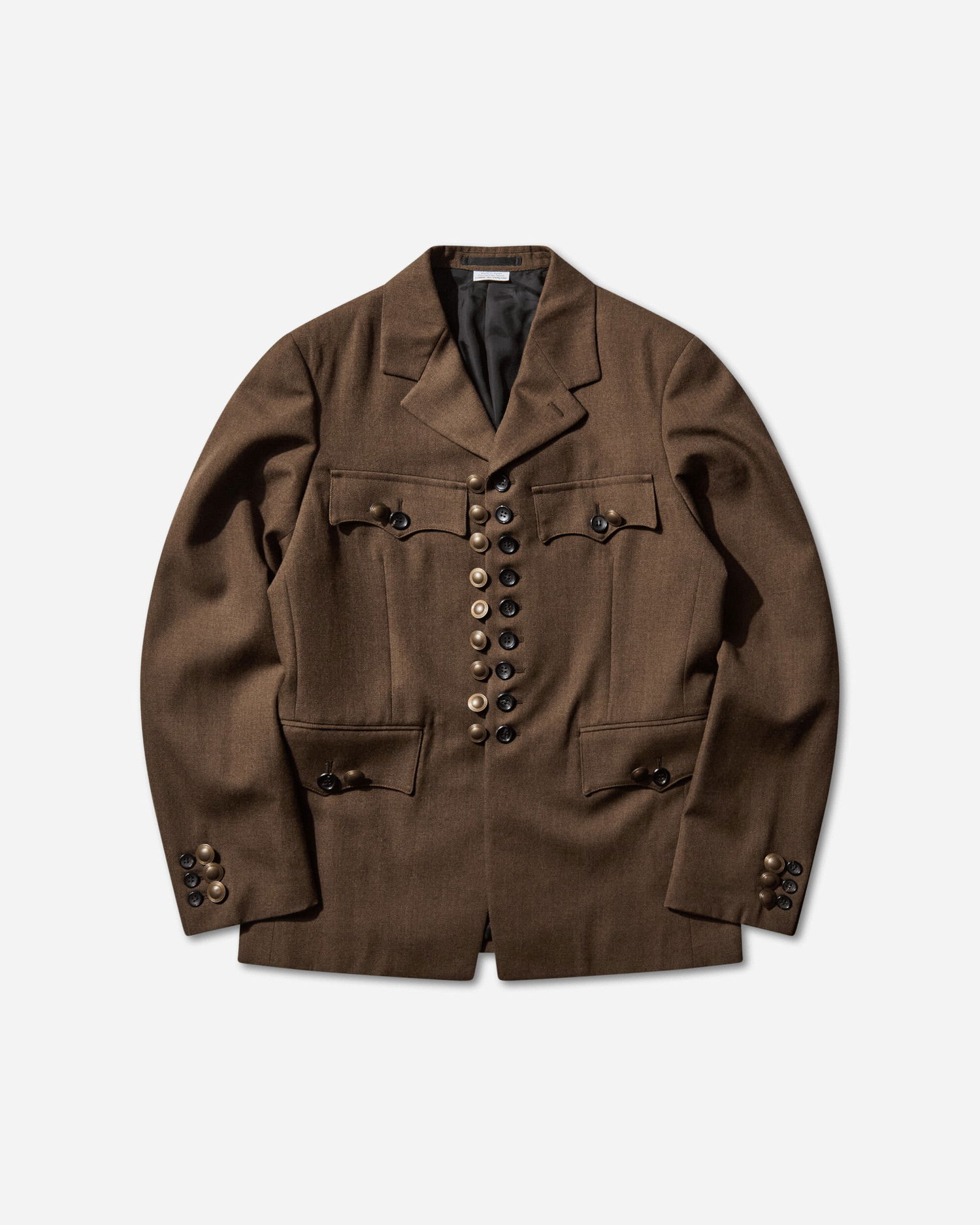 Bunda Comme des Garçons Multi-Button Front Wool Blazer Hnedá | PP-J004-W25 1, 0