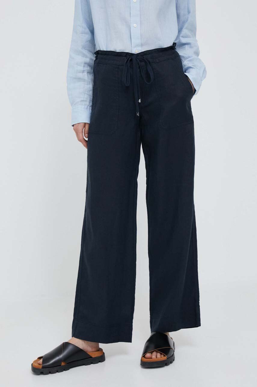 Nohavice Polo by Ralph Lauren Linen Pants Navy | 200735136, 0