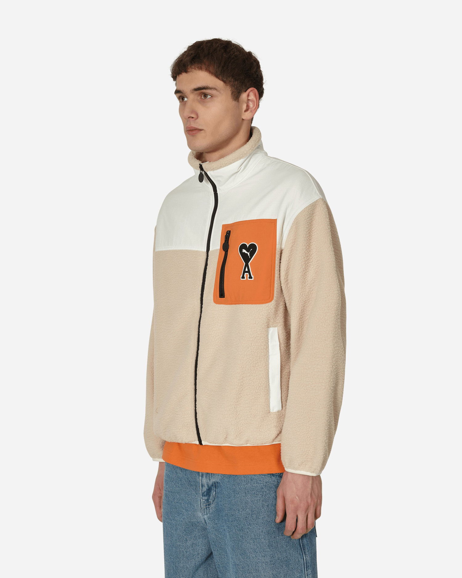 Mikina Puma AMI x Sherpa Jacket Béžová | 535998-67, 1
