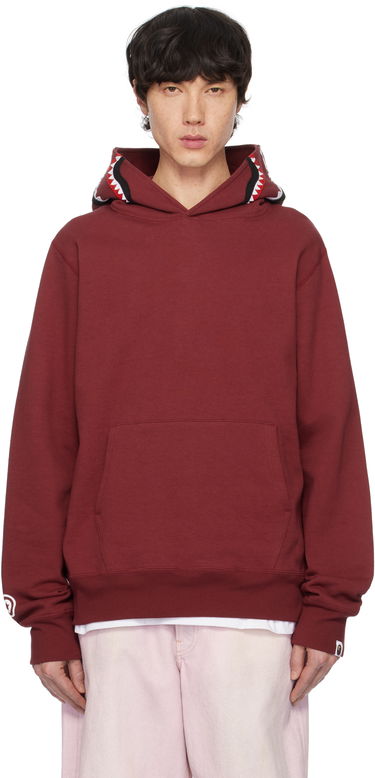 Mikina BAPE Shark Pullover Hoodie Vínová | 001PPK801013M, 0