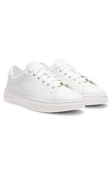 Oblečenie a doplnky BOSS Embossed Logo Leather Biela | 50548110