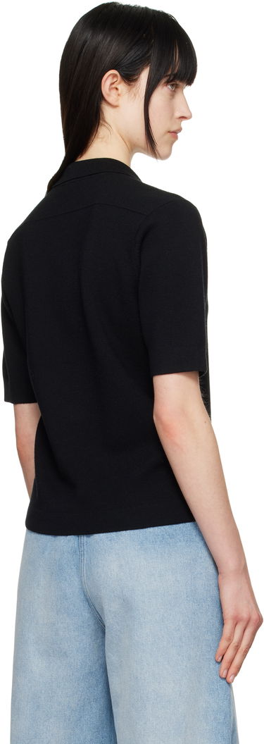 Polo tričko Dries Van Noten Dries Van Noten Merino Polo Čierna | 251-011203-1700, 2