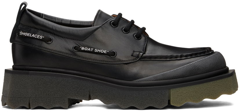 Oblečenie Off-White Off-White Sponge Boat Shoes Čierna | OMIG006S23LEA0011056