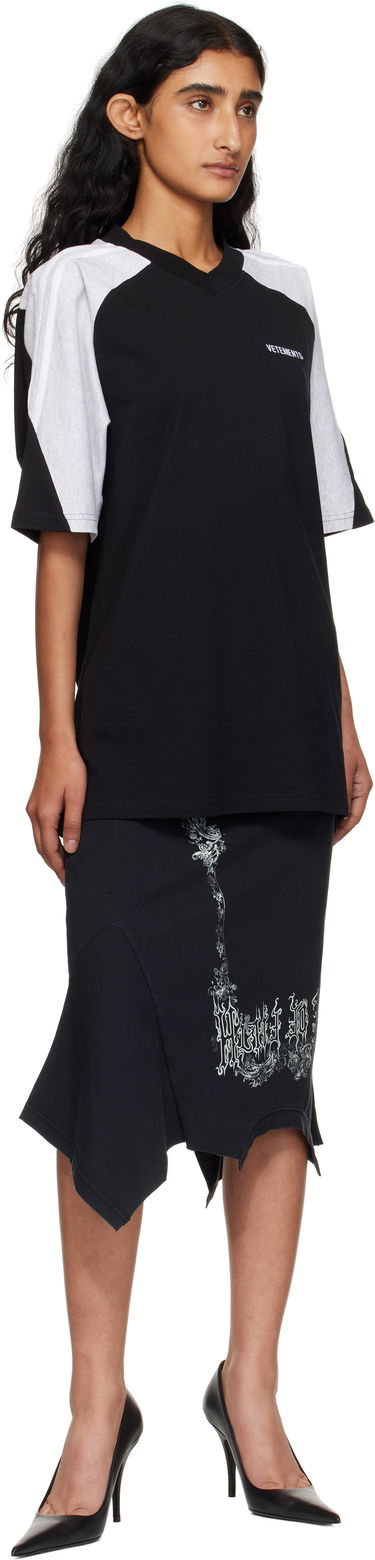 Sukňa VETEMENTS Vetements Cradle Of Filth Print Asymmetrical Midi Skirt Čierna | WCF76SK690M, 3