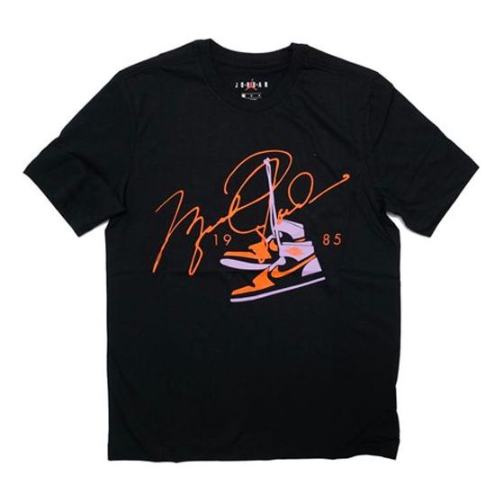 Tričko Jordan Jordan AJ85 Signature Print T-Shirt Čierna | BQ5539-010