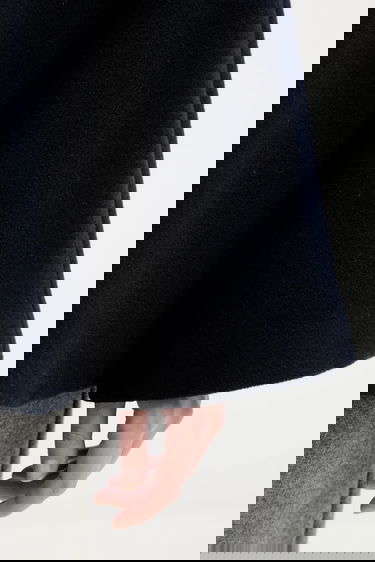 Bunda Samsoe Samsoe ALMA Wool Cape Jacket Navy | F23300184, 5