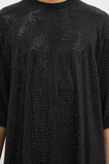 Tričko VETEMENTS Iced-Out Oversized T-Shirt Čierna | UA66TR900B, 3