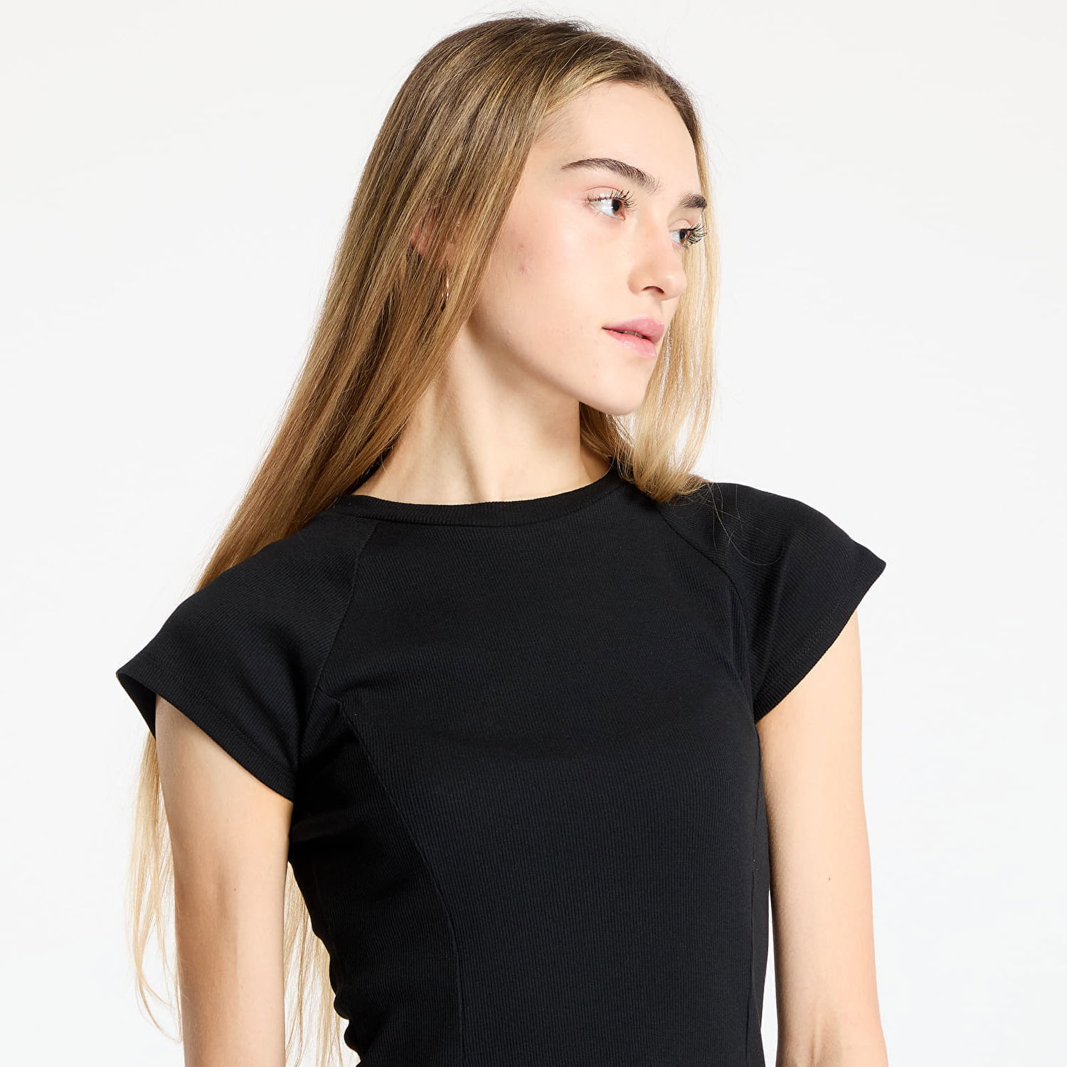 Šaty Urban Classics Urban Classics Skater Rib Dress Čierna | TB6201-00007, 1