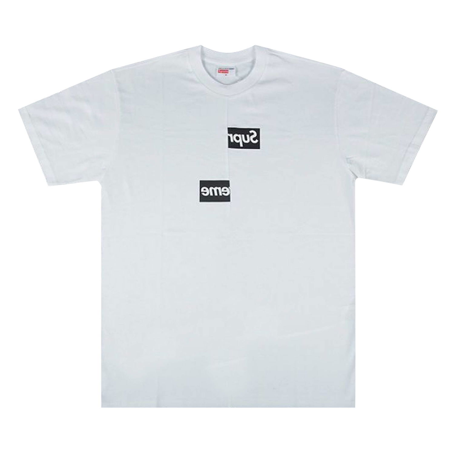 Tričko Supreme Comme des Garçons Shirt Split Box Logo T-Shirt Biela | FW18KN2 WHITE, 1
