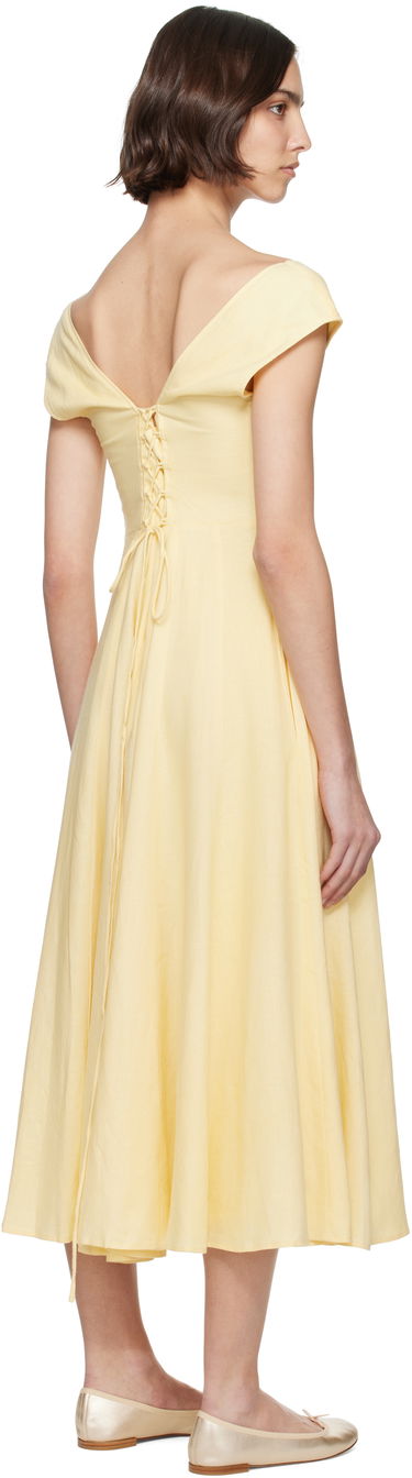 Šaty GUIZIO Guizio Leila Midi Dress Žltá | S25404W085, 2