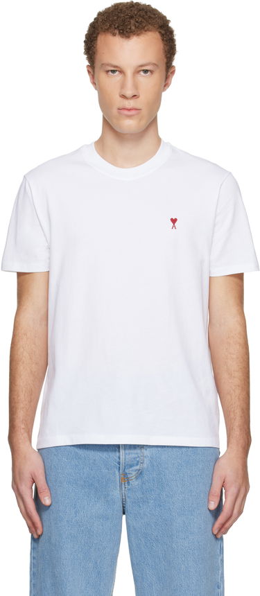 Tričko AMI Cotton Ami de Coeur T-shirt Biela | BFSBFUTS035.724, 0