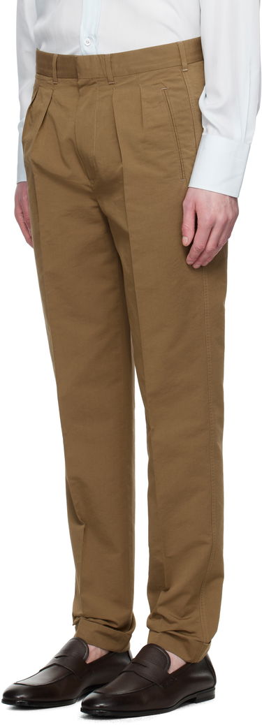 Nohavice Tom Ford Tom Ford Double Pleat Trousers Hnedá | SHP006-FMC207S25, 3