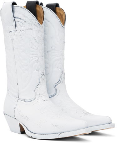 Oblečenie Maison Margiela MM6 Maison Margiela Painted Cowboy Boots Biela | S66WW0093 P8299, 3