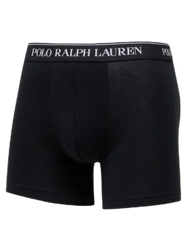 Boxerky Polo by Ralph Lauren Boxer Brief - 3 Pack Čierna | 714835887002